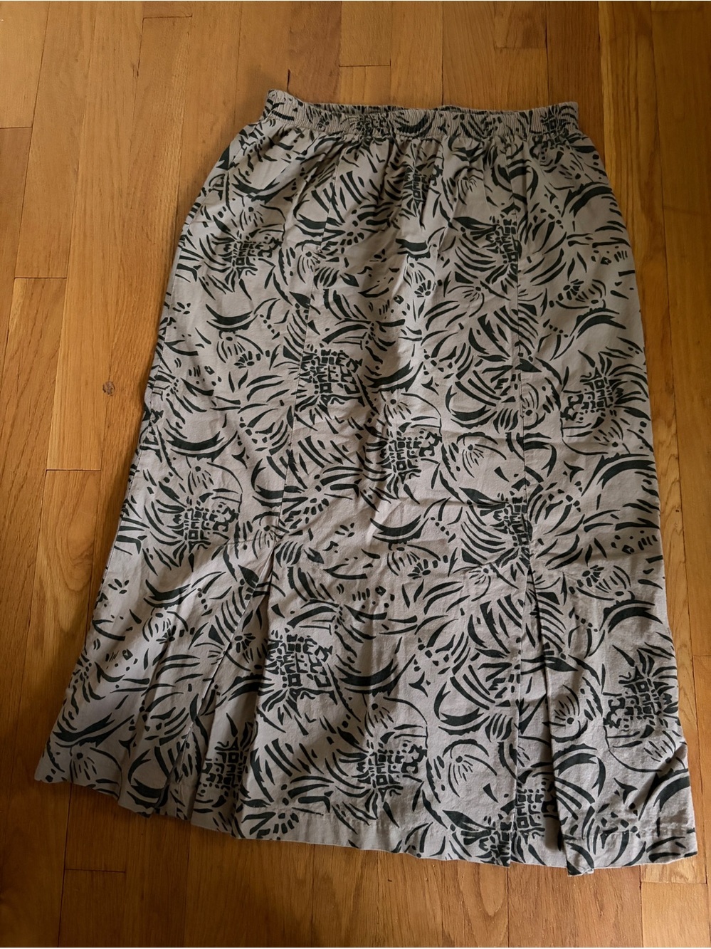 Ms. Paquette California Brown Elastic Waist Skirt Size L